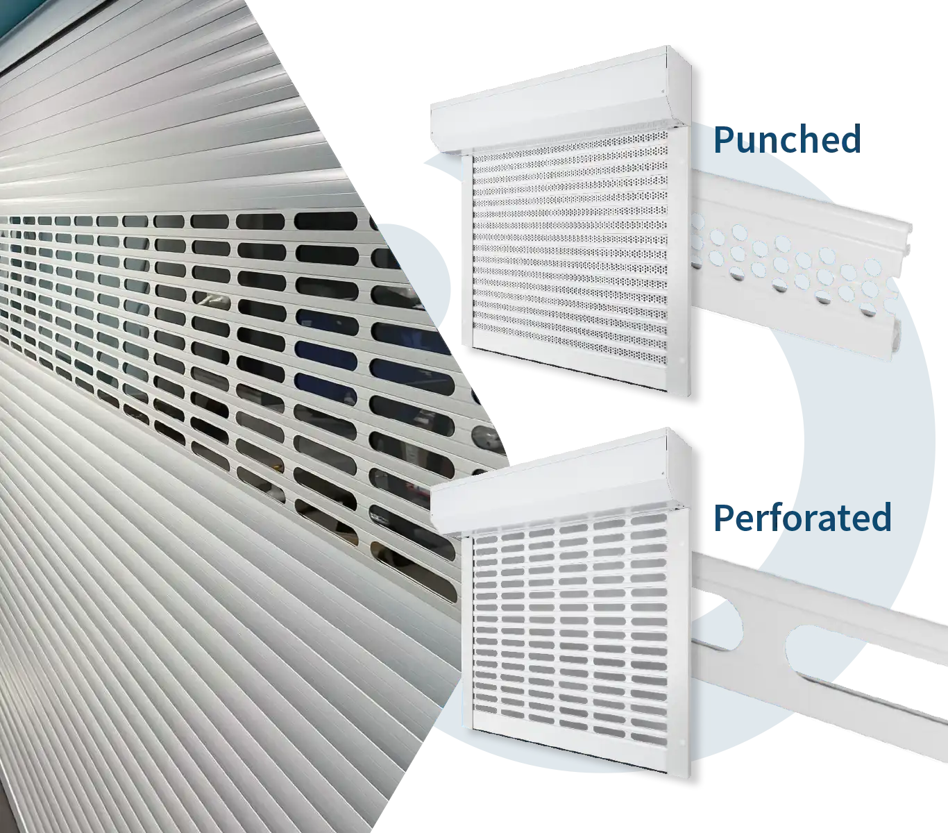 Callisto Continental Roller Shutter Door Vision Lath Options
