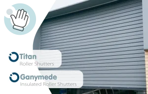 Titan & Ganymede manual roller shutter doors