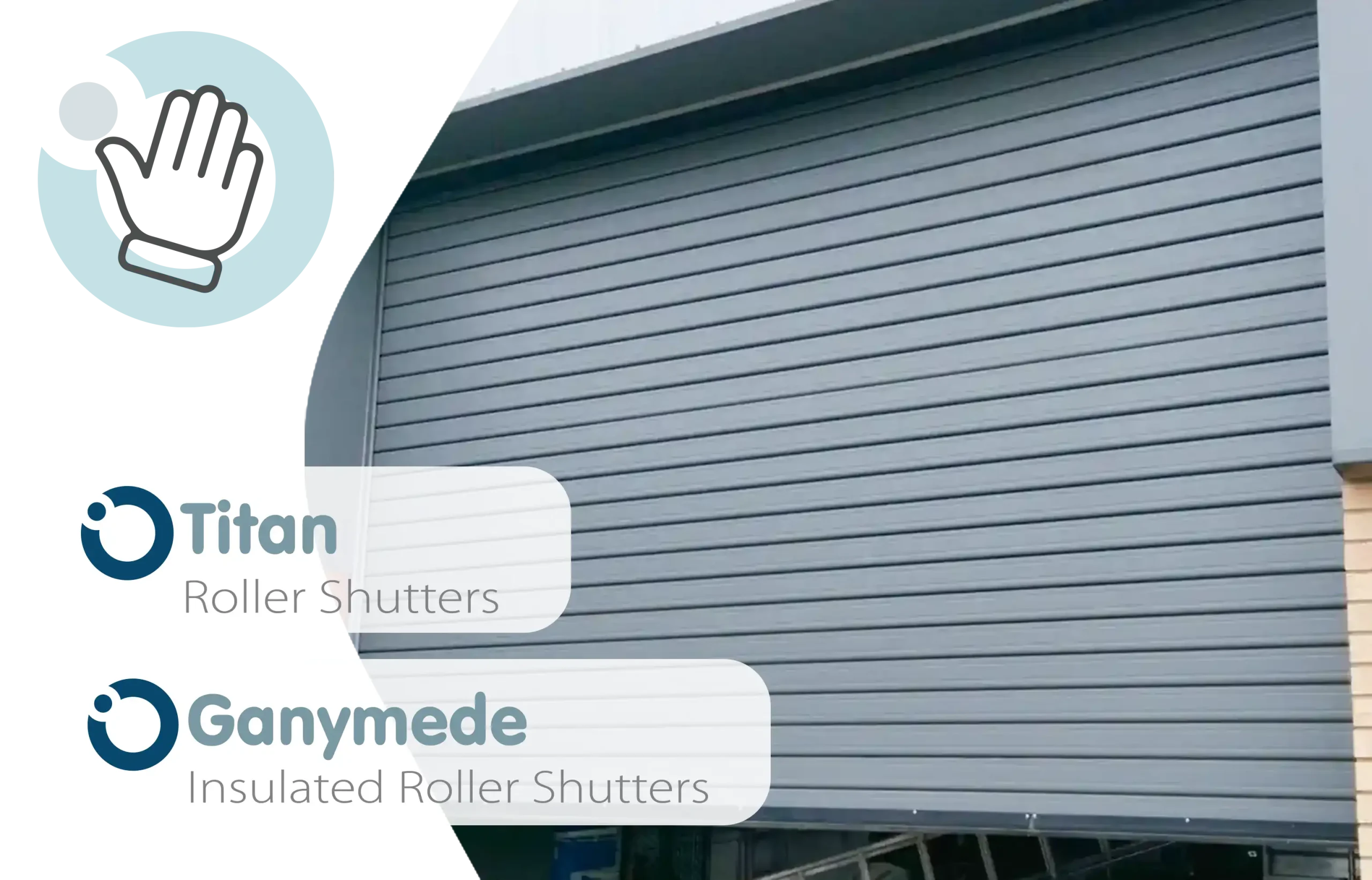 Titan & Ganymede manual roller shutter doors
