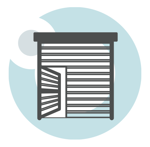 Wicket Door in Roller Shutter Icon