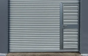Priory Titan Steel Roller Shutter Door with Wicket Gate